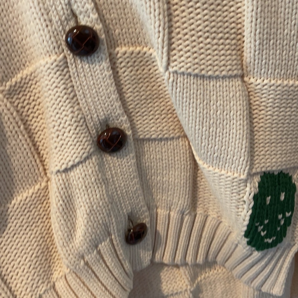 Ganni Chelsea Collar Cotton Collar Cardigan - Picture 7 of 8